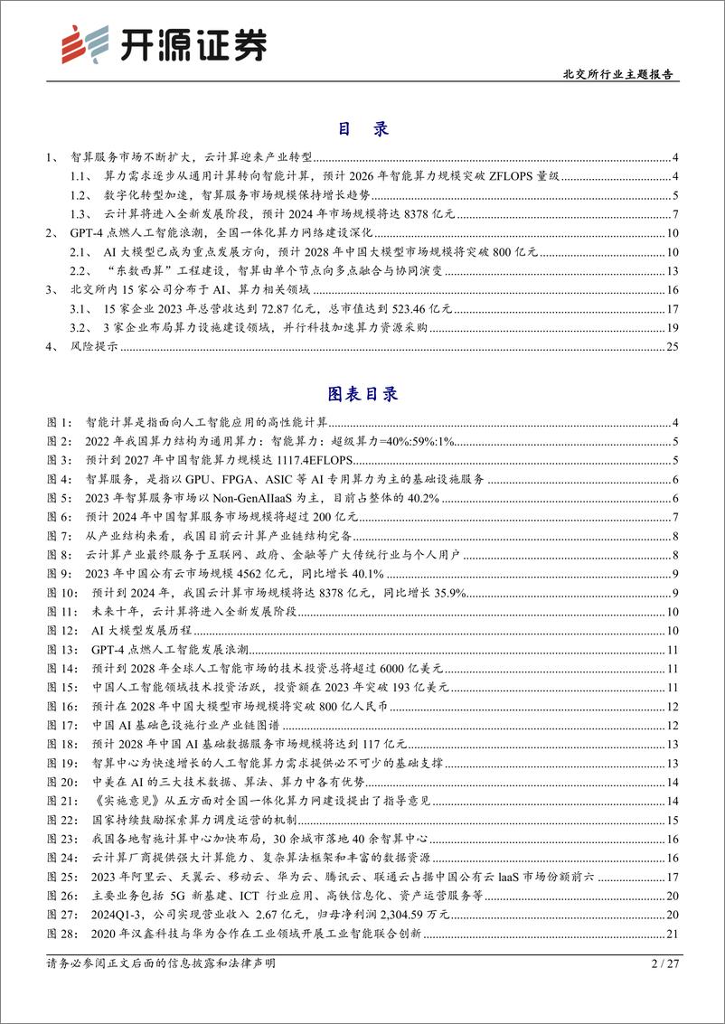 《北交所行业主题报告：AI大模型引领发展，北交所算力优势企业成长空间广阔-250106-开源证券-27页》 - 第2页预览图