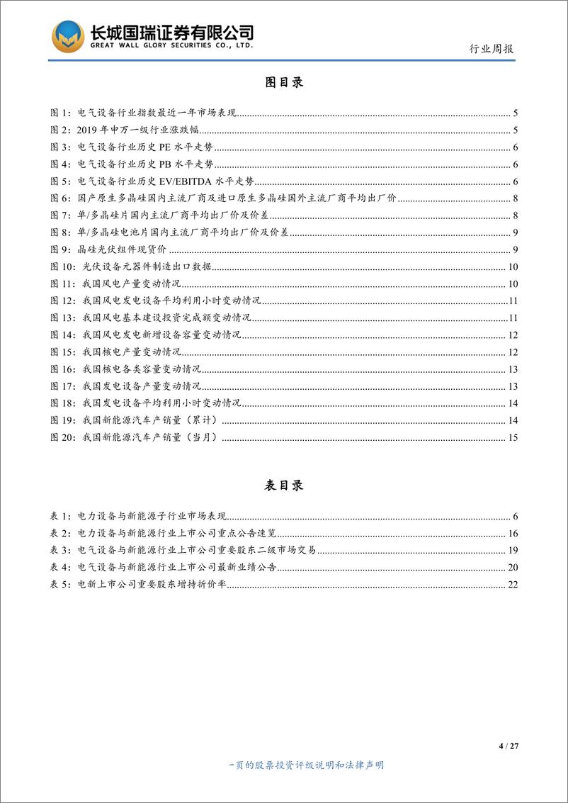 《电气设备与新能源行业双周报2019年第14期（总第149期）：光伏竞价项目公布，下半年旺季将开启-20190715-长城国瑞证券-27页》 - 第5页预览图