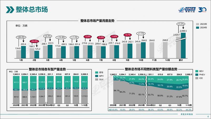 《2024年10月份全国新能源市场深度分析报告》 - 第4页预览图