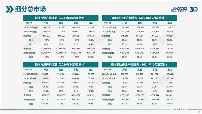 《2024年10月份全国新能源市场深度分析报告》 - 第5页预览图