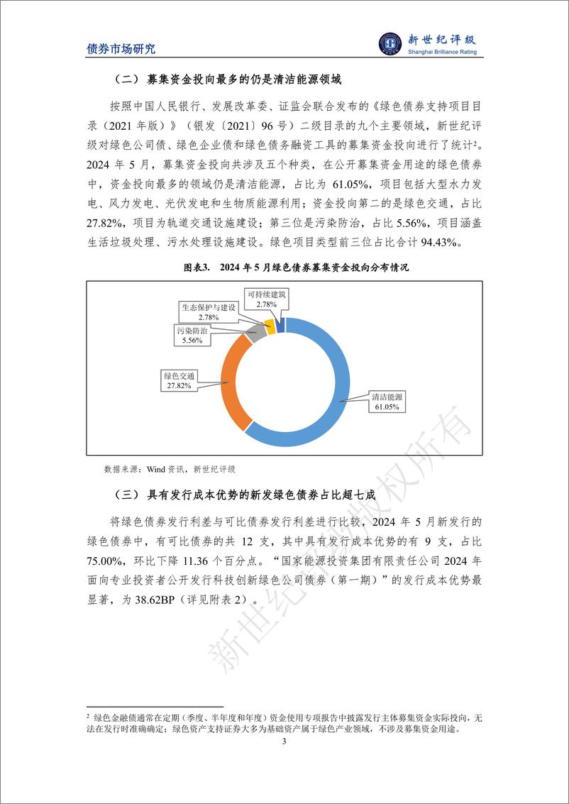 《绿色债券发行金额环比小幅下滑——2024年5月中国绿色债券市场发行和交易概况-8页》 - 第3页预览图