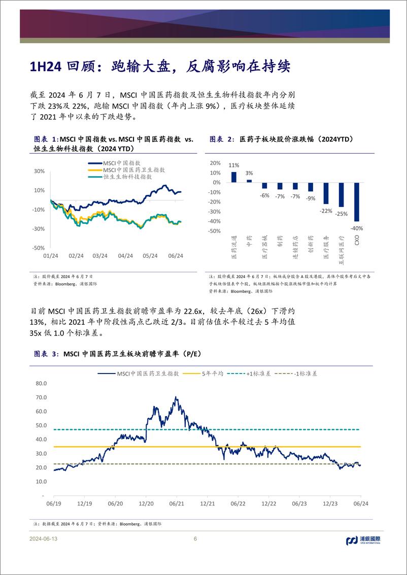 《医药行业2024年中期展望：谨慎乐观，关注全链条支持政策进展-240613-浦银国际-43页》 - 第6页预览图