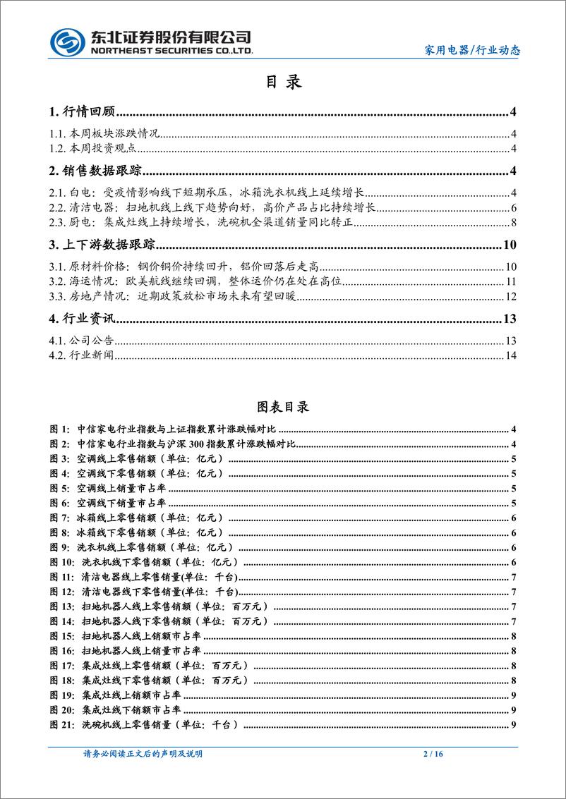 《家用电器行业：海运价格持续回落，扫地机行业景气度延续-20220327-东北证券-16页》 - 第3页预览图