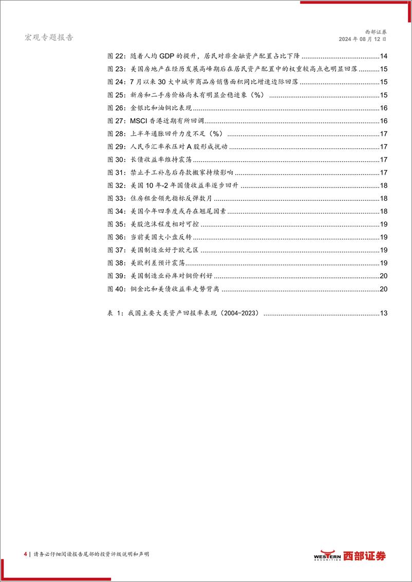 《2024年宏观经济中期展望报告：修复式增长框架下的温和再通胀-240812-西部证券-21页》 - 第4页预览图