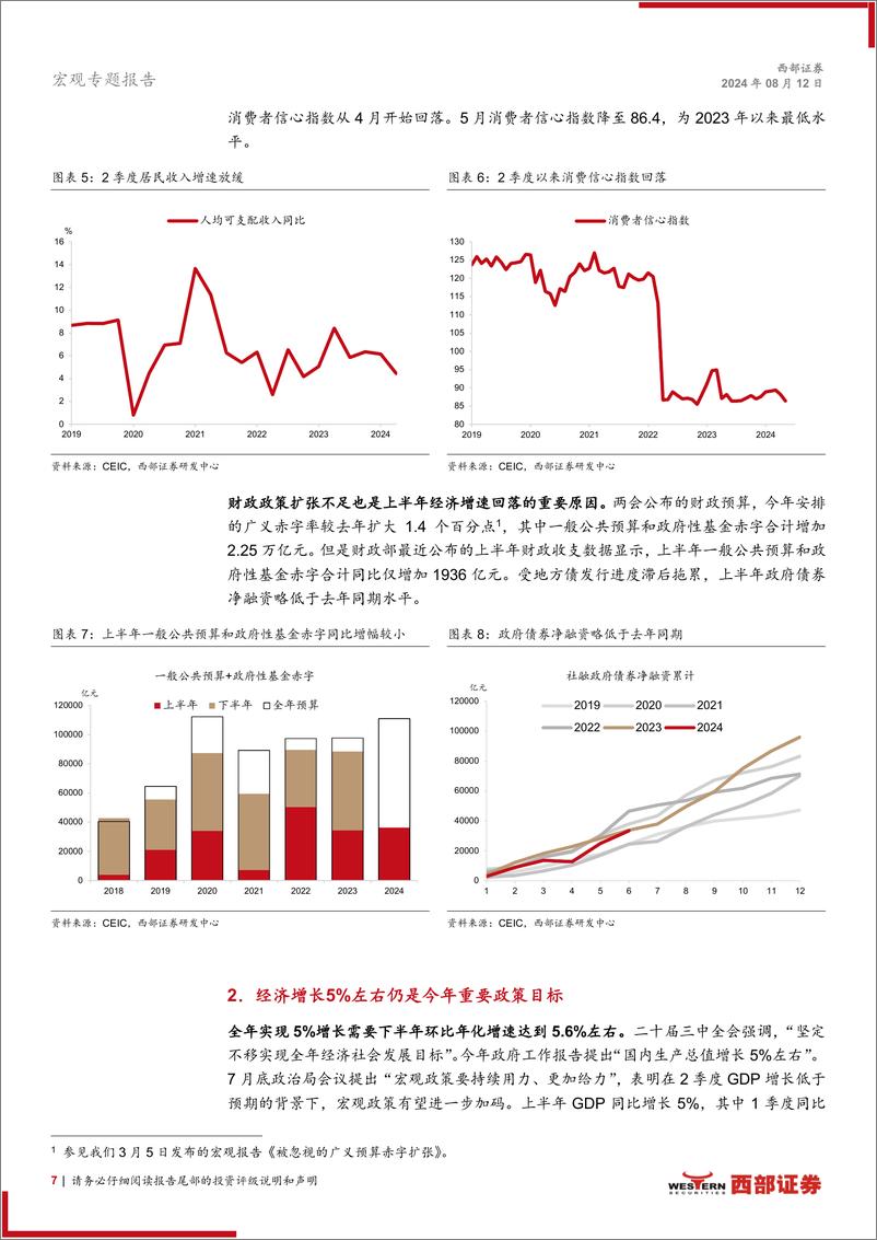 《2024年宏观经济中期展望报告：修复式增长框架下的温和再通胀-240812-西部证券-21页》 - 第7页预览图