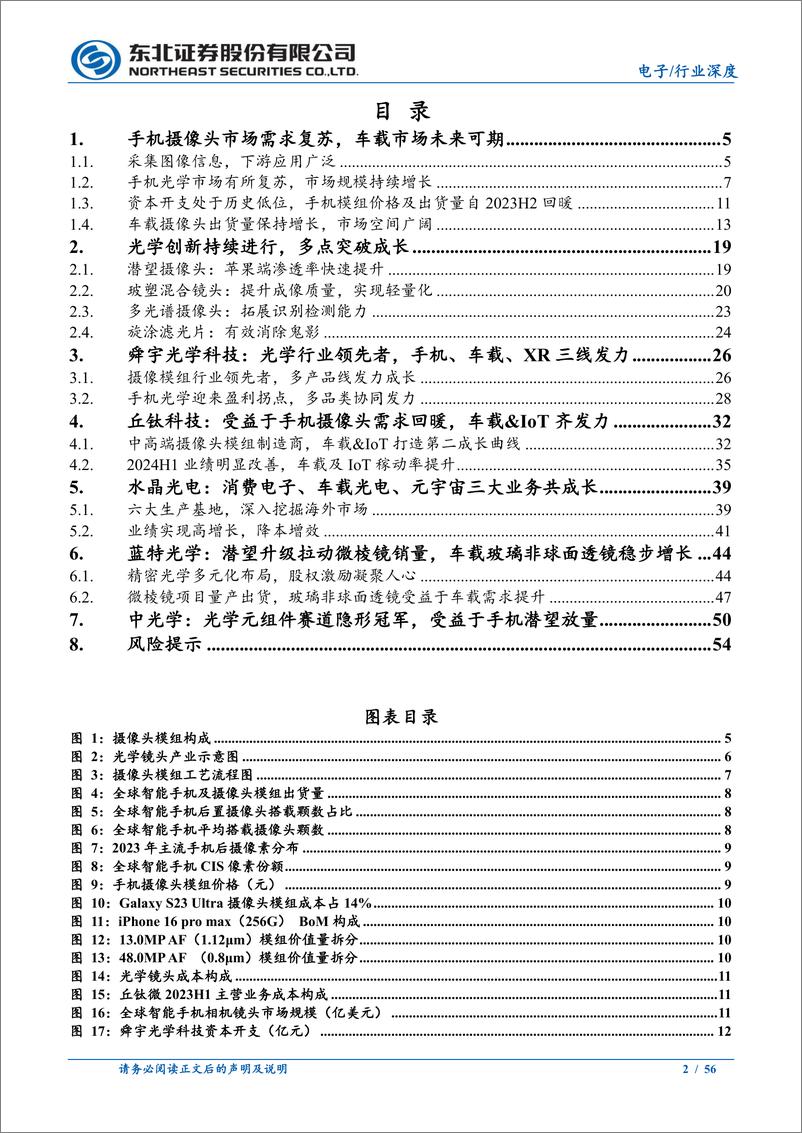 《手机光学行业深度：供需端双侧优化，潜望等多点升级-241112-东北证券-56页》 - 第2页预览图