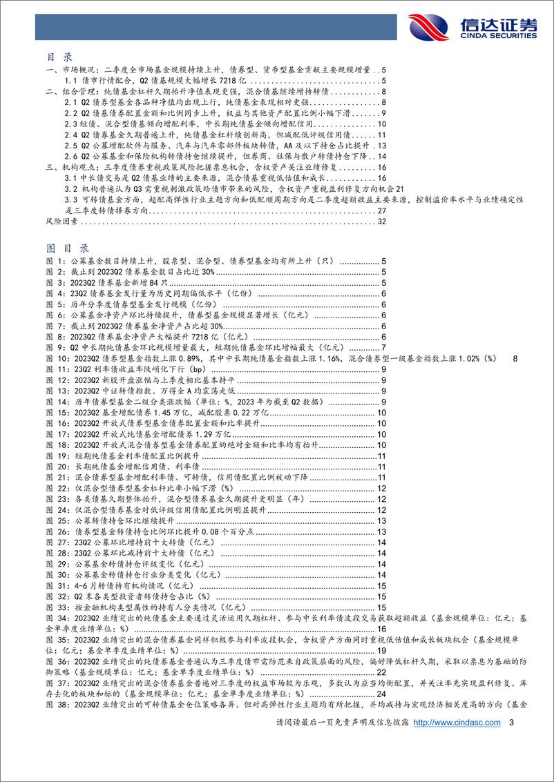 《深度解析23Q2债基季报：债牛催化债基Q2规模大幅增长，政策预期升温Q3重视票息策略-20230731-信达证券-34页》 - 第4页预览图