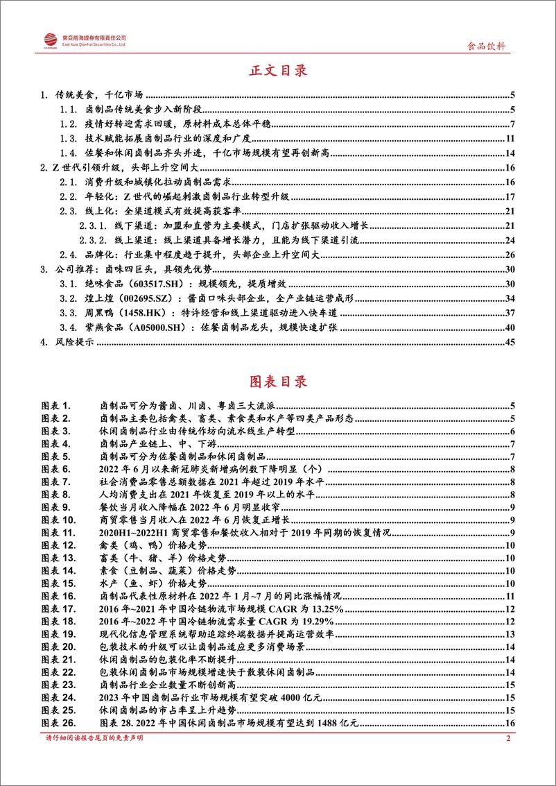 《卤制品行业深度报告：传统美食焕发新活力，千亿市场大有可为-20220922-东亚前海证券-47页》 - 第3页预览图