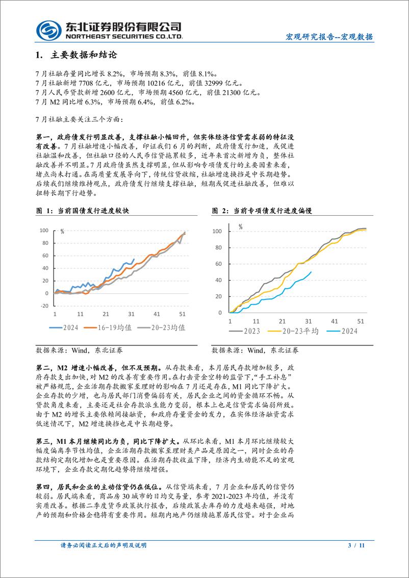 《7月金融数据点评：政府债支撑社融小幅改善-240814-东北证券-10页》 - 第3页预览图