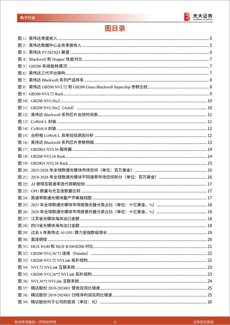 《电子行业英伟达产业链跟踪报告之二：Blackwell将于2025年加速成长，光铜板供应链有望深度受益-240924-光大证券-34页》 - 第3页预览图