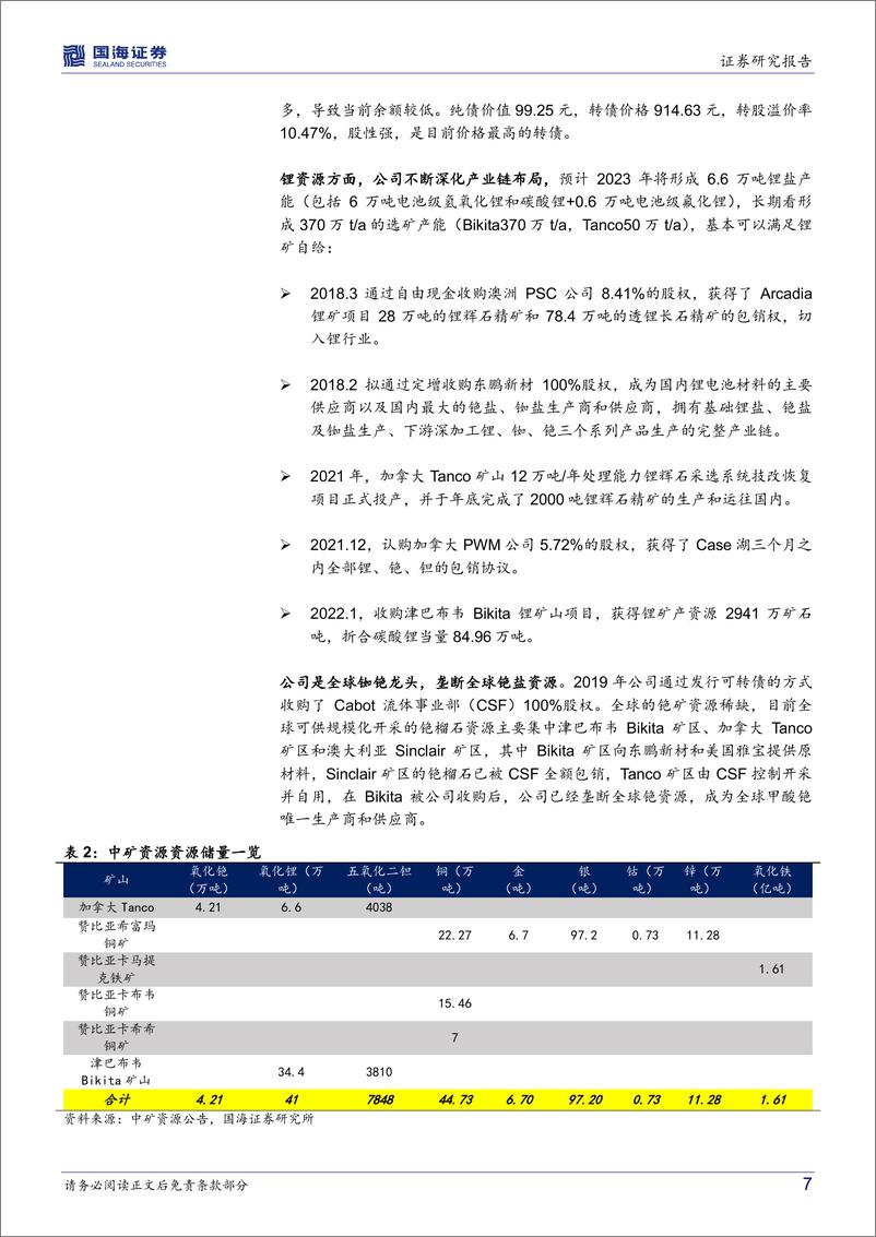 《新能源转债梳理系列：储能行业转债纵览（上游篇）-20220820-国海证券-31页》 - 第8页预览图