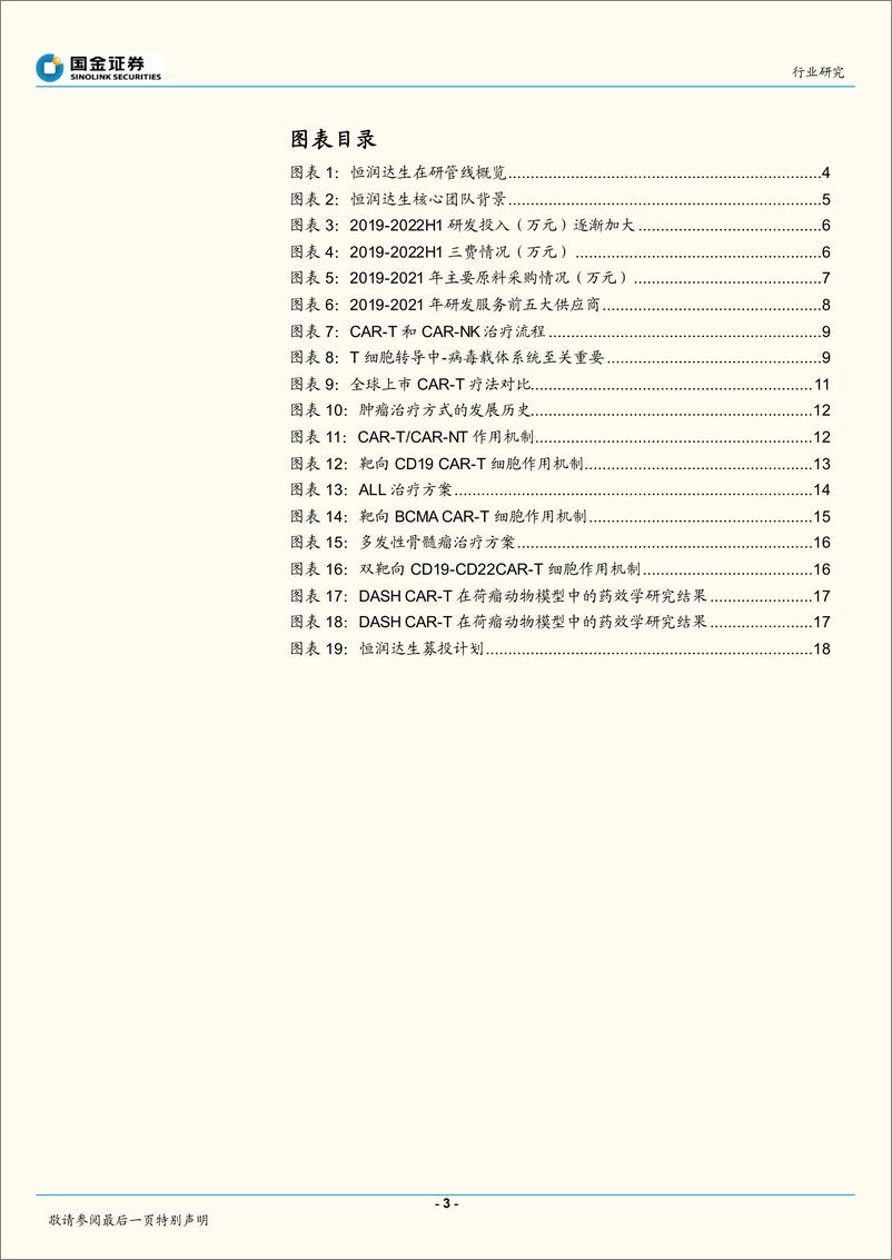 《细胞行业研究：多管线布局，A股首家细胞治疗公司提交上市-20221021-国金证券-21页》 - 第4页预览图