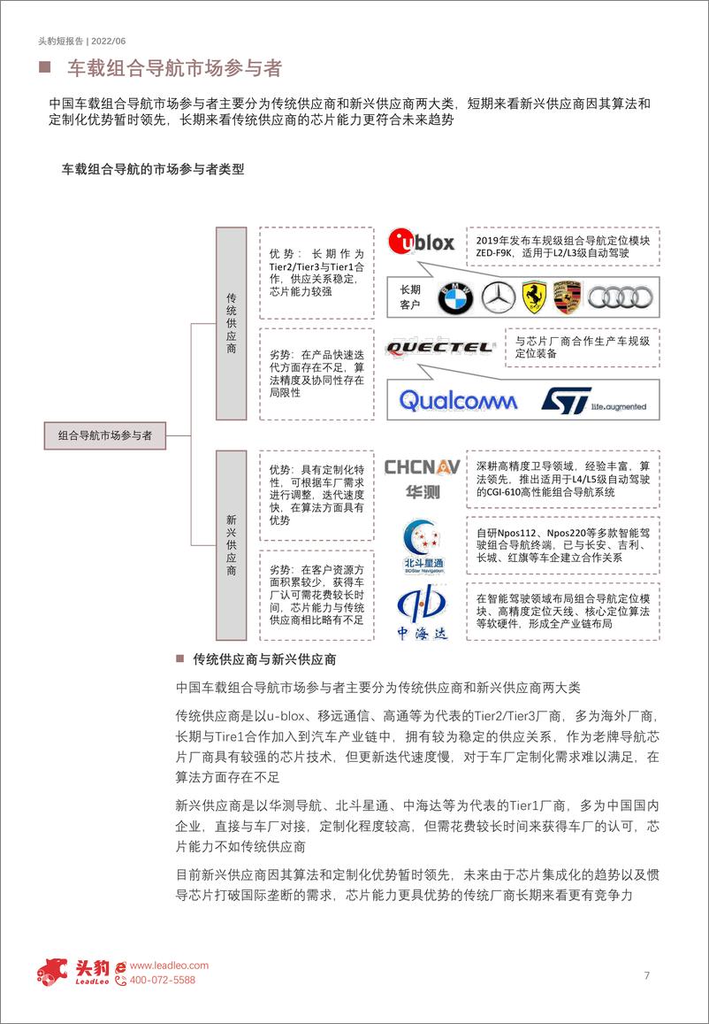 《头豹研究院-2022年中国车载组合导航行业短报告：车载组合导航有望成为自动驾驶标配（摘要版）-2022.08-10页》 - 第8页预览图