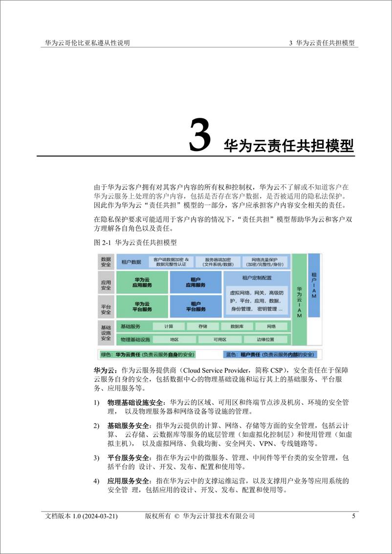 《华为云哥伦比亚隐私遵从性说明》 - 第6页预览图