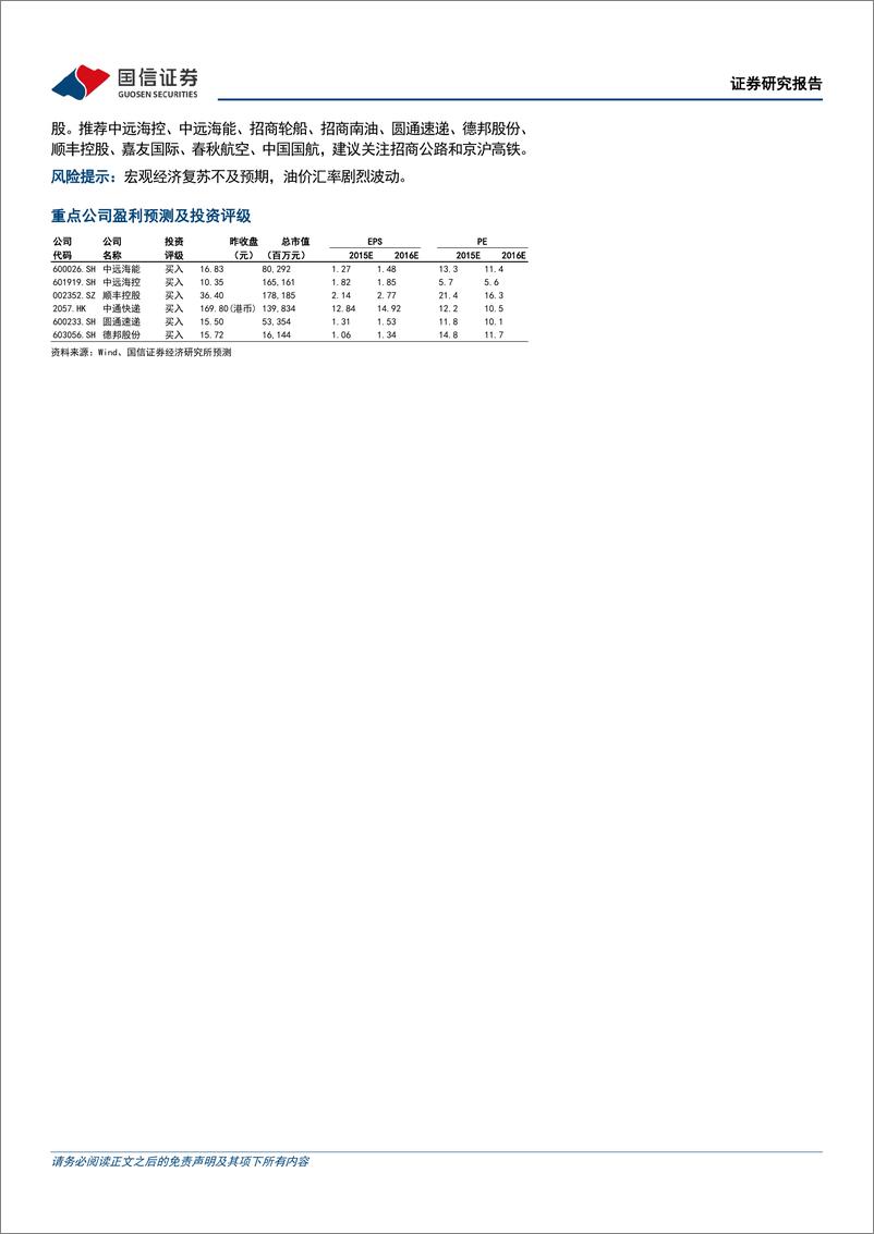 《交运行业2024年4月投资策略：公司财报集中披露，关注集运签约季-240401-国信证券-22页》 - 第2页预览图