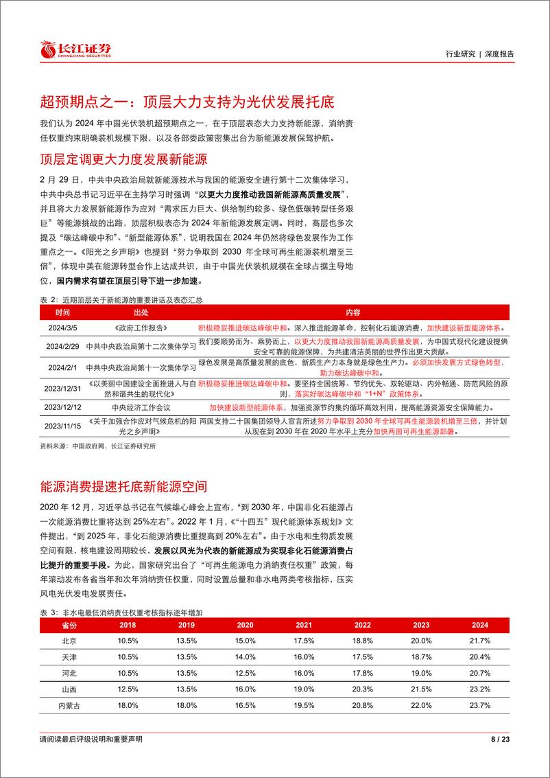 《电气设备行业：寻找光伏超预期之中国-东方巨人，日新月异-240311-长江证券-23页》 - 第8页预览图