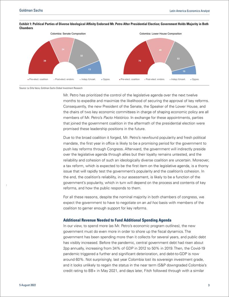 《Latin America Economics Analys Colombi New Government, New Policies, Old Challenges(1)》 - 第4页预览图