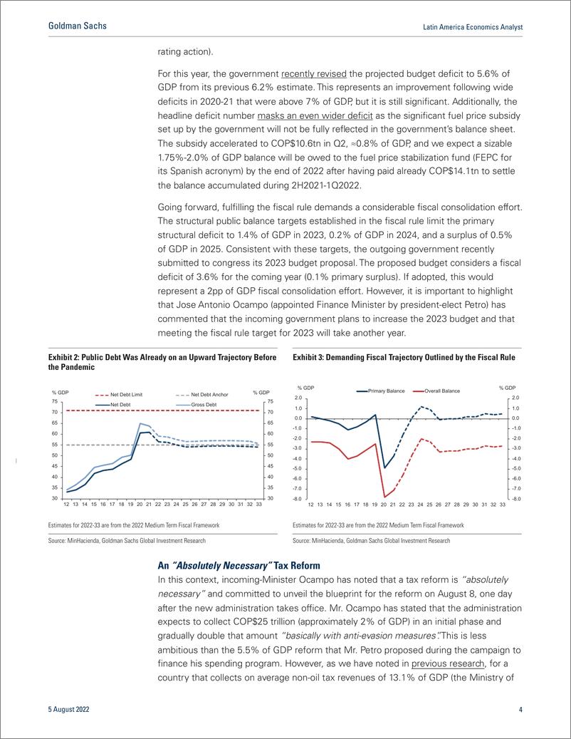 《Latin America Economics Analys Colombi New Government, New Policies, Old Challenges(1)》 - 第5页预览图