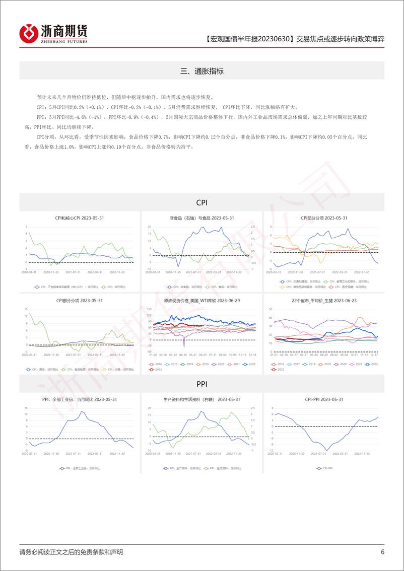 《宏观国债半年报：交易焦点或逐步转向政策博弈-20230630-浙商期货-16页》 - 第7页预览图