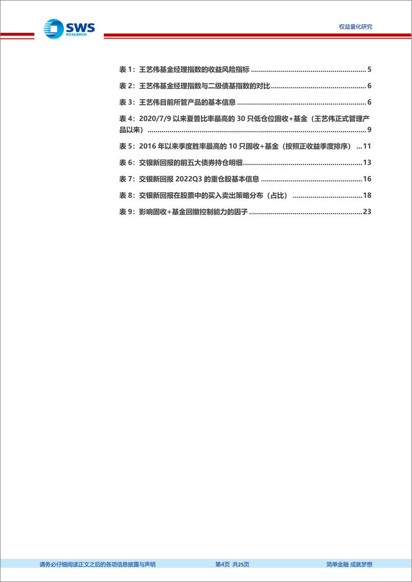 《基金经理研究系列报告之三十七：交银基金王艺伟，持续打造低波稳健固收+，以季度高胜率提升盈利体验-20221226-申万宏源-25页》 - 第5页预览图