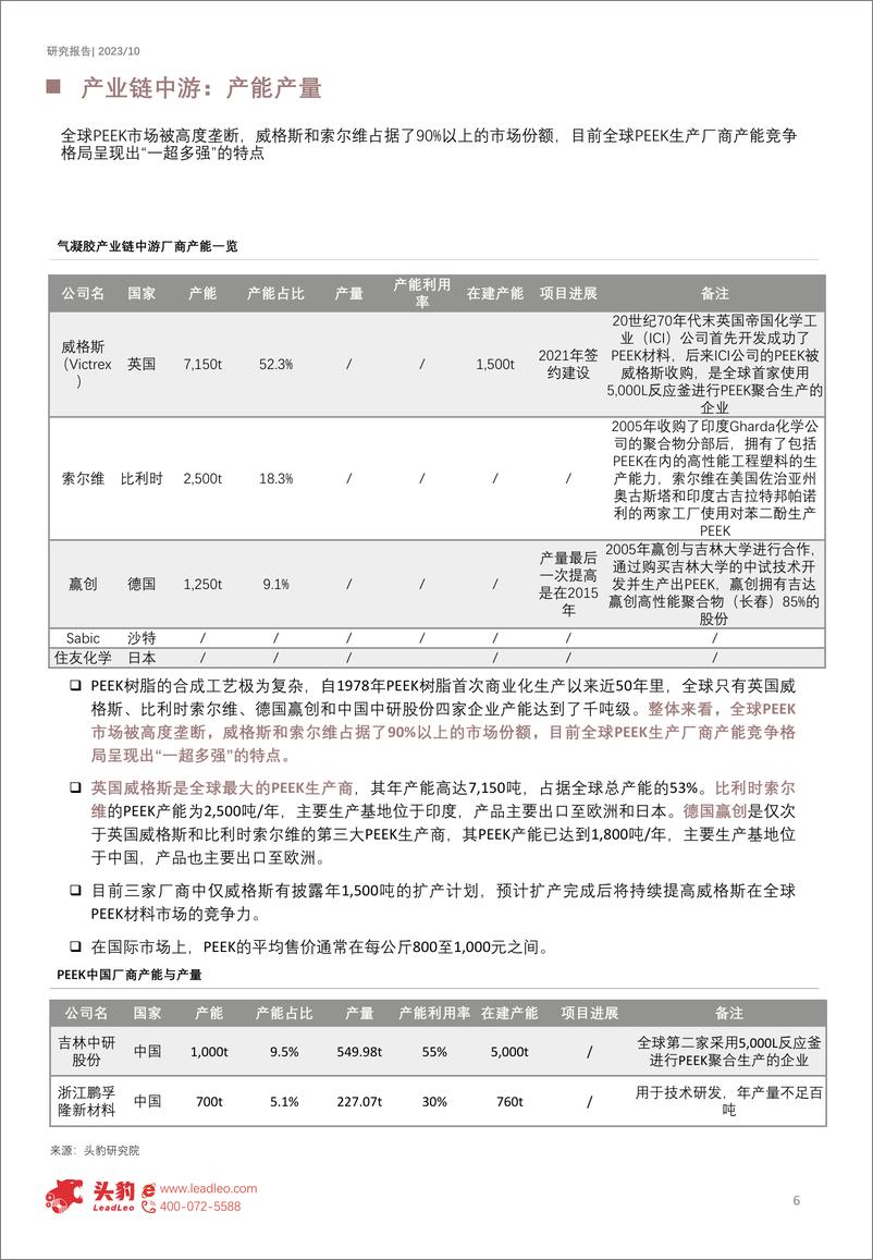 《2023年中国PEEK行业研究报告-市场概况分析篇（摘要版）-头豹研究院》 - 第6页预览图