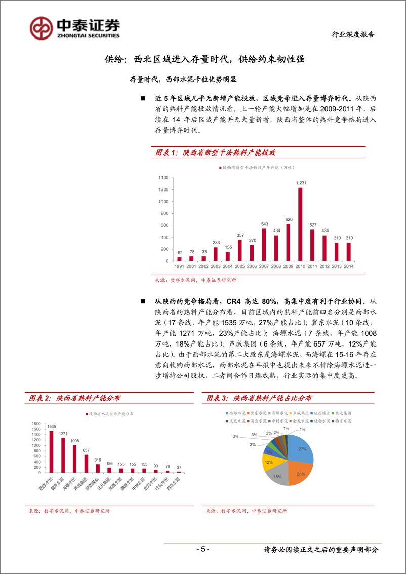 《建筑材料行业水泥地图系列报告：陕西需求高景气，西部水泥存良机-20190410-中泰证券-15页》 - 第6页预览图