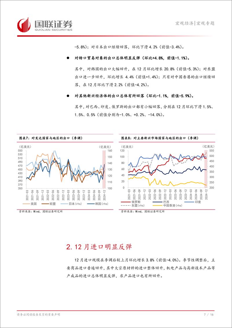 《对12月外贸数据的思考与未来展望：“抢出口”因素进一步支撑出口-250114-国联证券-17页》 - 第8页预览图