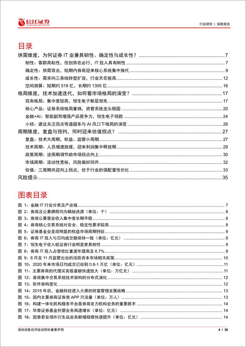 《长江证券-多元金融行业金融科技产业链研究二：论证券基金IT行业的供需、格局与周期长江证券-多元金融行业金融科技产业链研究二：论证券基金IT行业的供需、格局与周期-231211》 - 第4页预览图