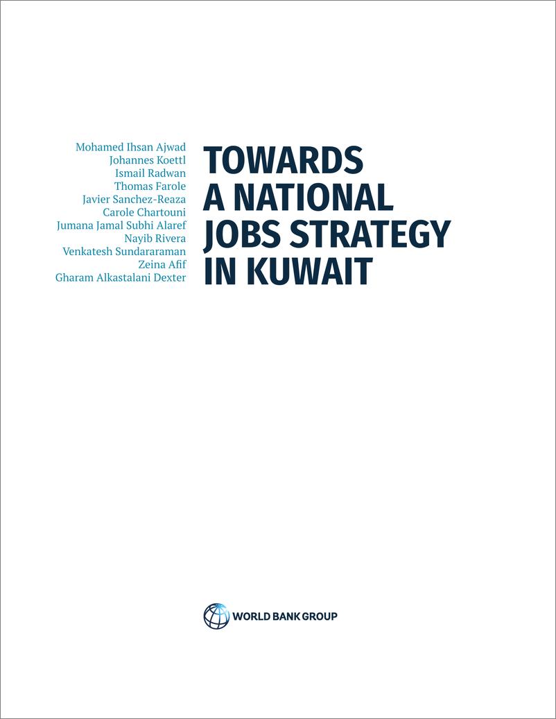 《世界银行-科威特国家就业战略（英）-2022-192页》 - 第4页预览图