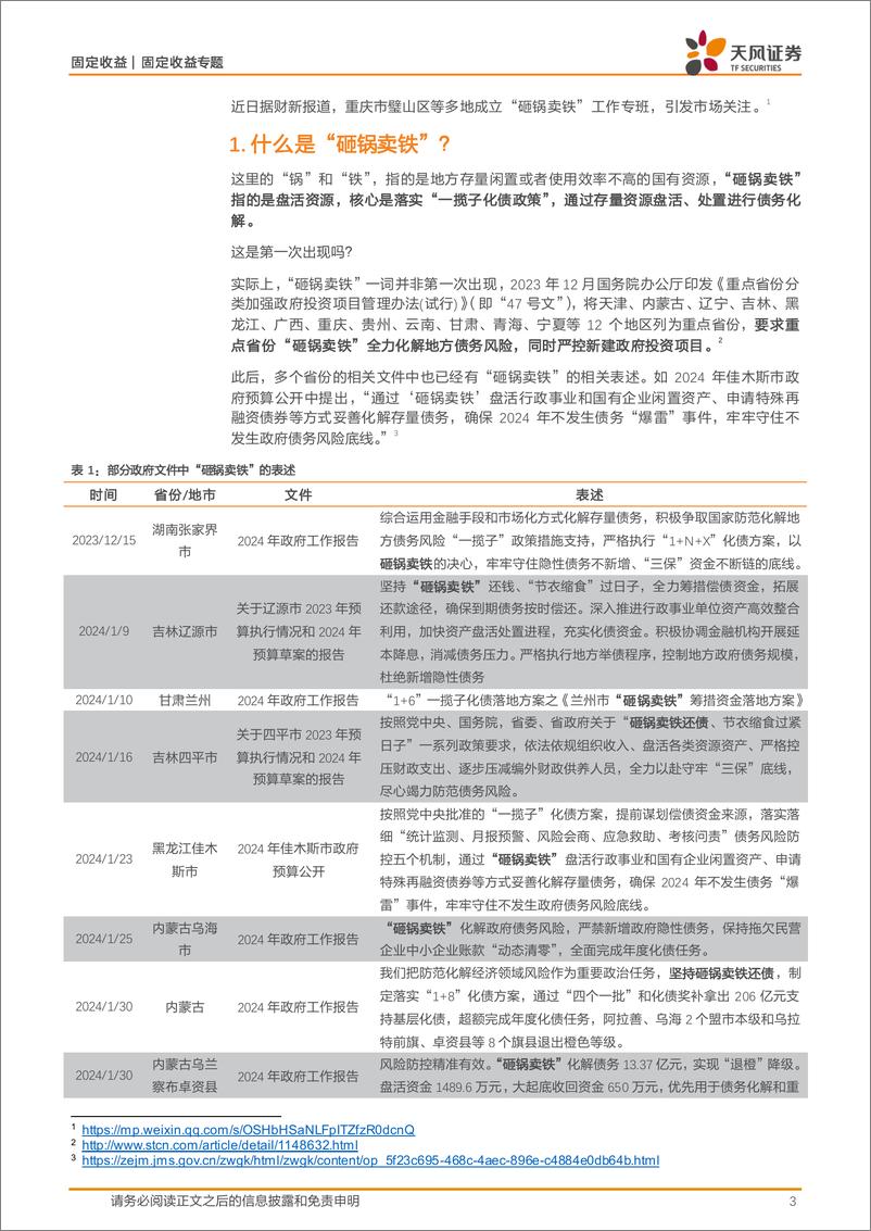 《固定收益定期：债务化解再出“新表述”？-240903-天风证券-14页》 - 第3页预览图