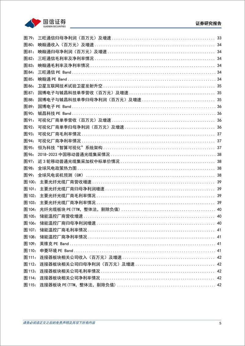 《通信行业2023年9月投资策略暨中报总结：关注上半年高增与估值触底板块-20230905-国信证券-47页》 - 第6页预览图