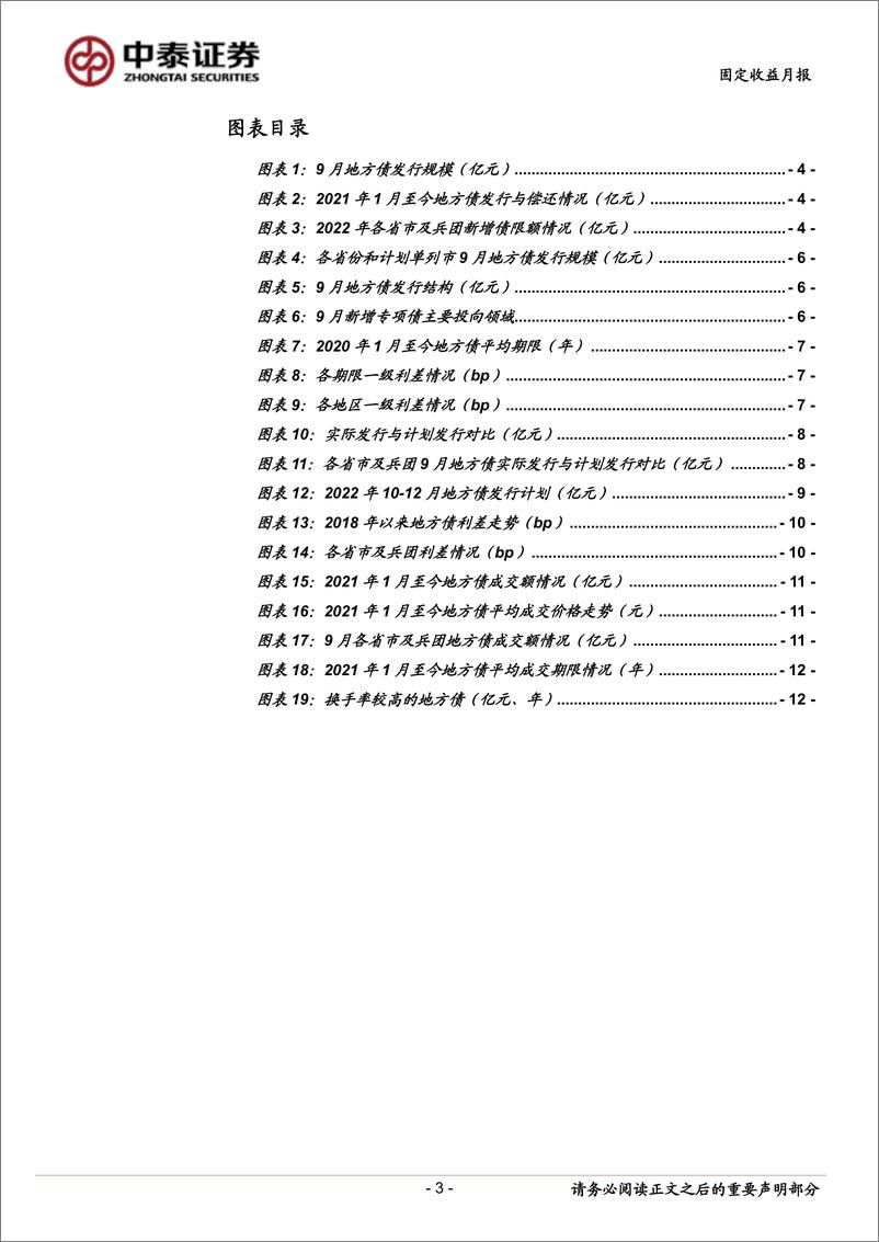 《9月地方债观察：再融资债为主-20220930-中泰证券-15页》 - 第4页预览图