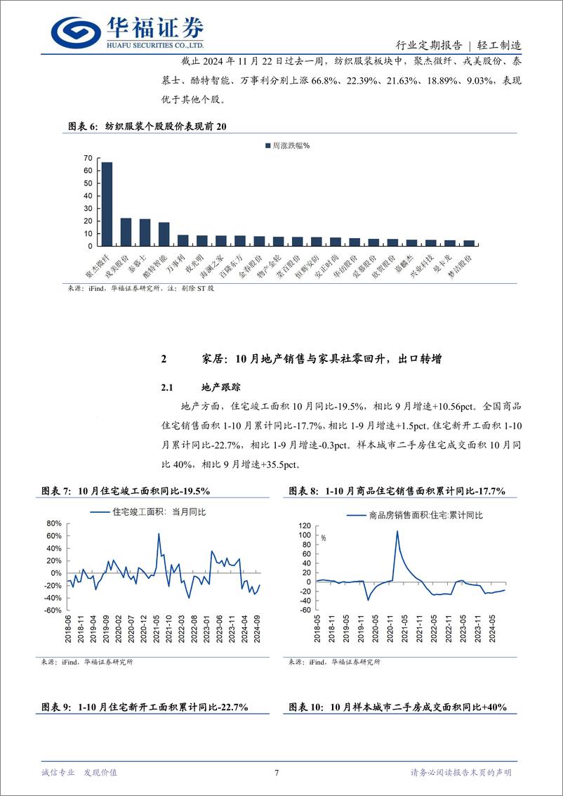 《轻工制造行业定期报告：造纸限产供给改善，跨境电商政策支持-241124-华福证券-20页》 - 第7页预览图