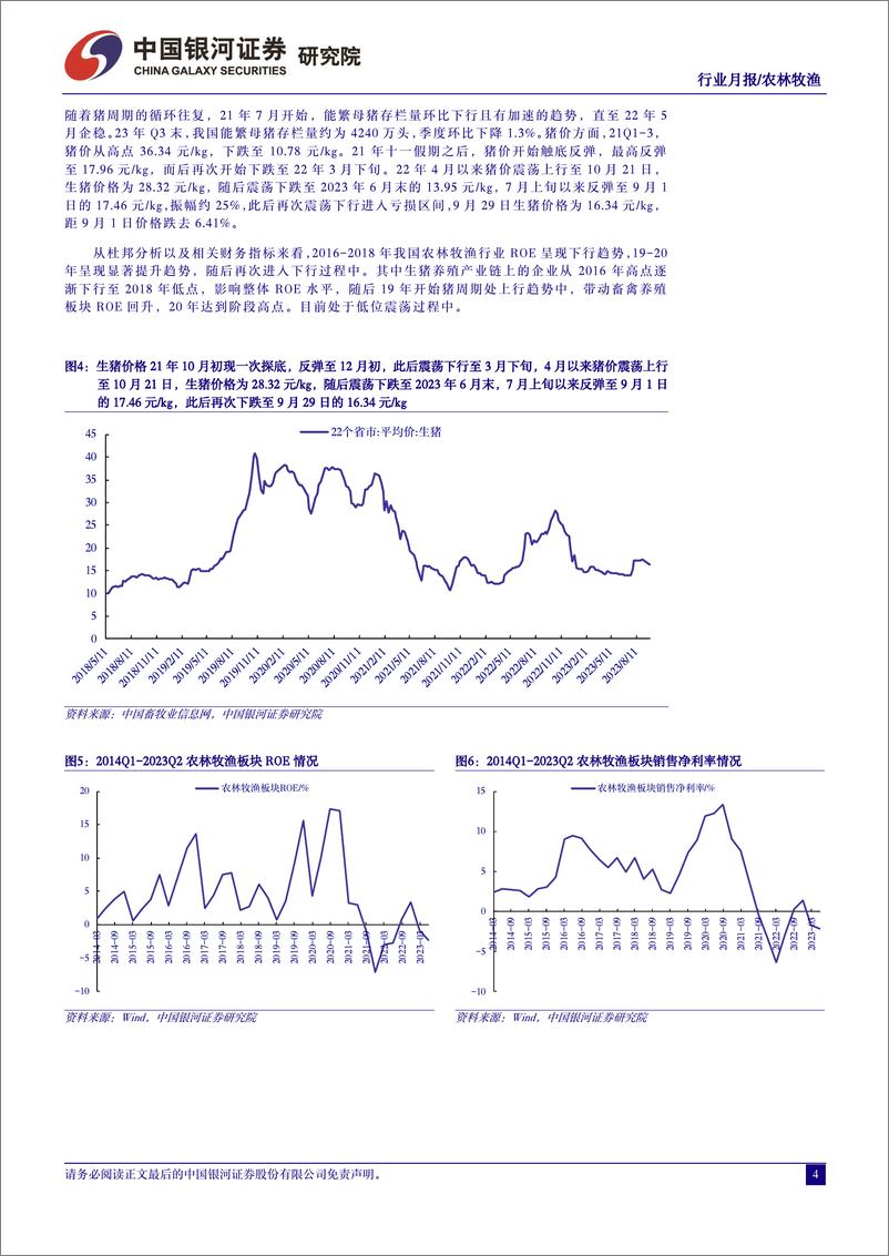 《农林牧渔行业10月行业动态报告：冬季疫情提前到来，关注产能去化与配置时机-20231028-银河证券-21页》 - 第5页预览图