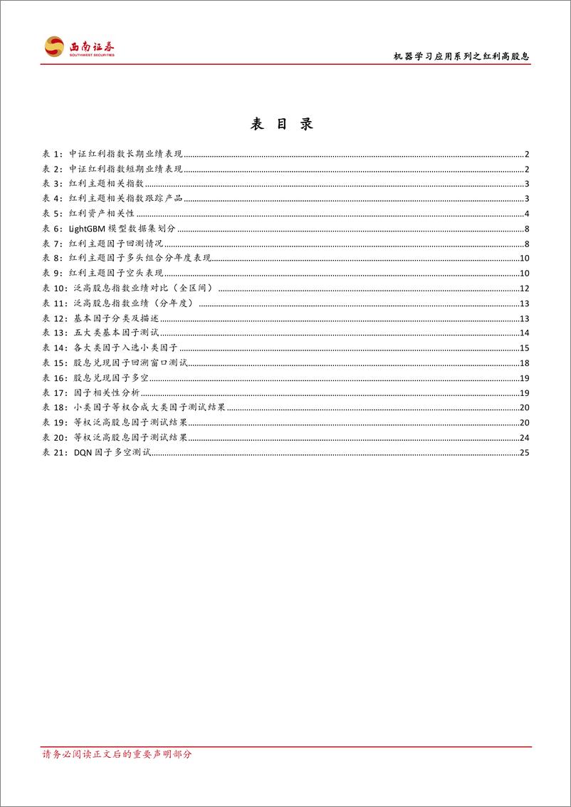 《西南证券-机器学习应用系列_如何利用机器学习赋能红利高股息投资》 - 第4页预览图