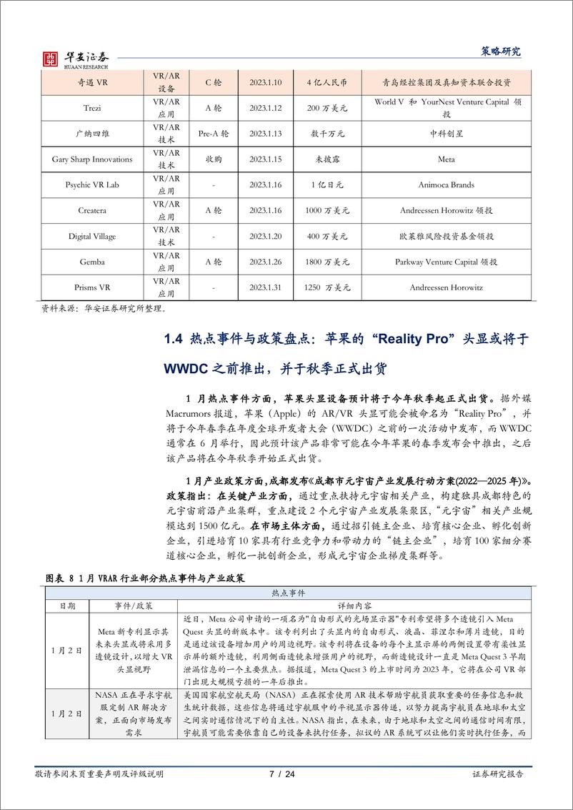 《产业观察·科技前沿产业跟踪（第19期，2023年2月）：苹果头显公布将近，SiC有望在光伏领域加速应用-20230224-华安证券-24页》 - 第8页预览图