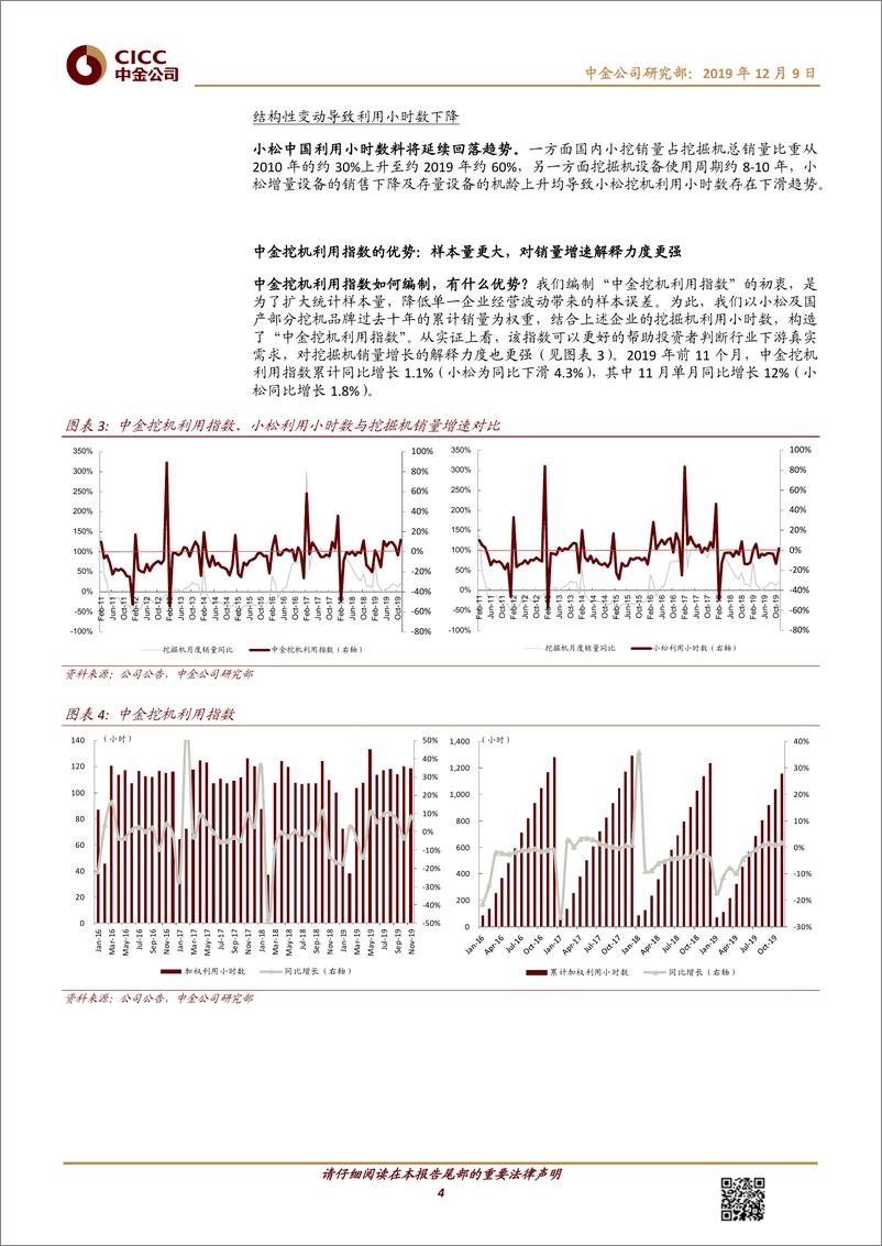 《机械行业：挖机利用指数，以下游真实需求，判断工程机械景气-20191209-中金公司-12页》 - 第5页预览图