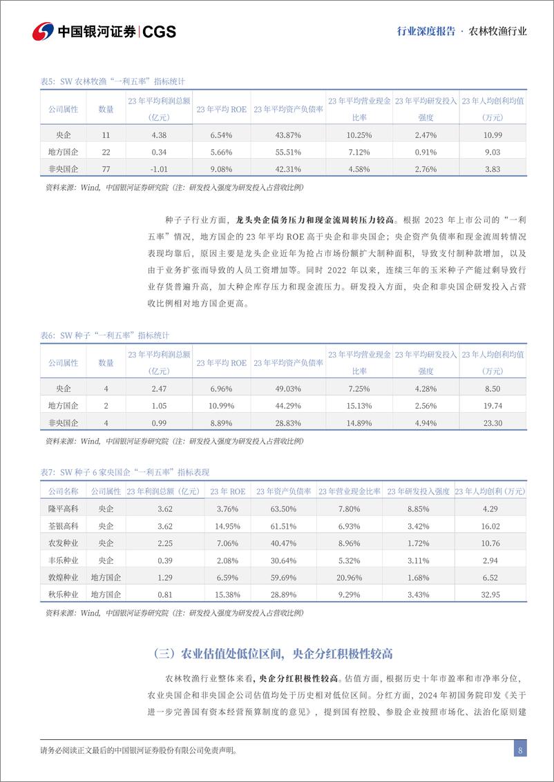 《农林牧渔行业“且看种业”系列报告之三：央国企引领专题，高质量并购续写种企新篇章-241117-银河证券-26页》 - 第8页预览图