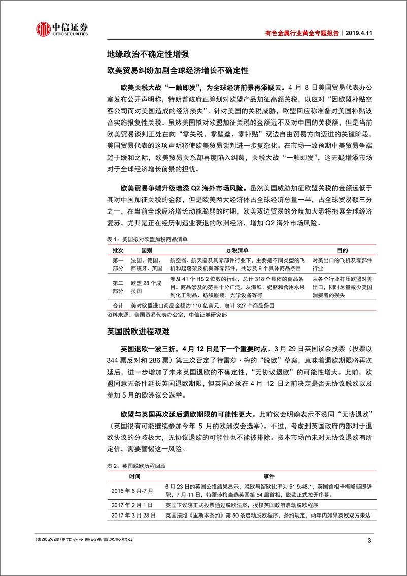 《有色金属行业黄金专题报告：风险事件密集出现，黄金避险需求逐渐上升-20190411-中信证券-14页》 - 第7页预览图