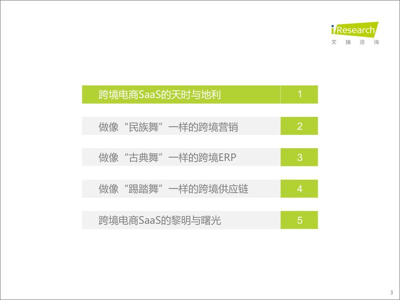 《2022-2022年中国跨境电商SaaS行业研究报告》 - 第3页预览图