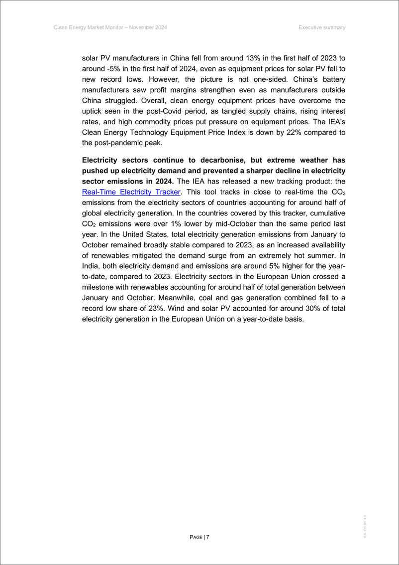 《国际能源署IEA_2024年11月全球清洁能源市场监测报告_英文版_(1)》 - 第7页预览图