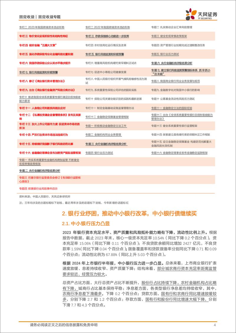 《2024金融稳定报告点评：利率下行，关注金融风险-241229-天风证券-11页》 - 第4页预览图