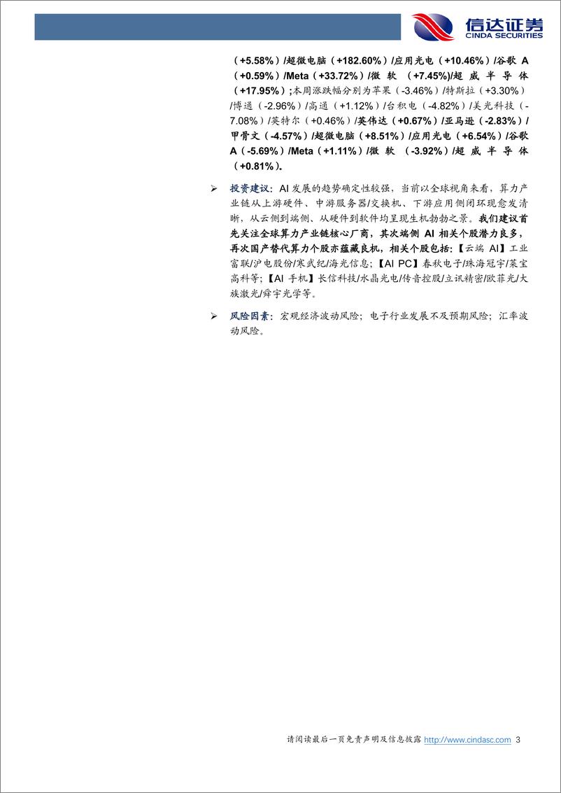 《电子行业专题研究：全球AI如火如荼，产业链机遇良多-20240217-信达证券-16页》 - 第3页预览图