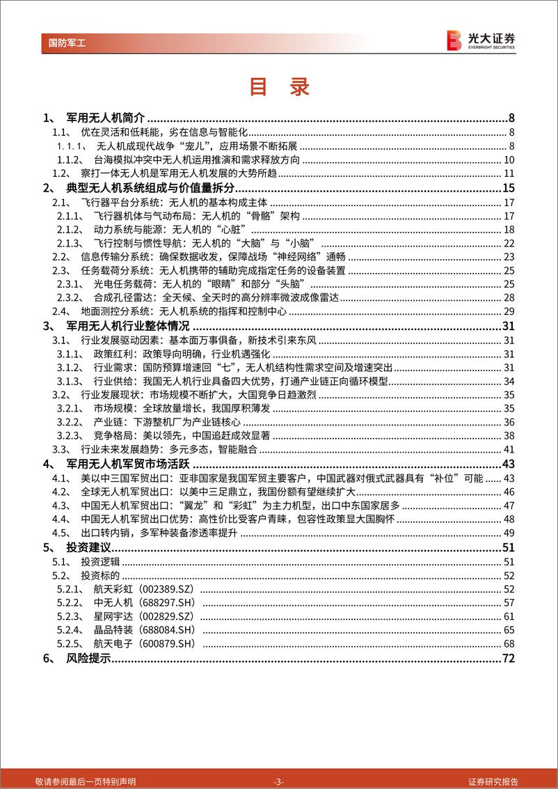 《军用无人机行业深度报告：作战新势下深度部署，万里长空上曙光初露-20230131-光大证券-74页》 - 第4页预览图