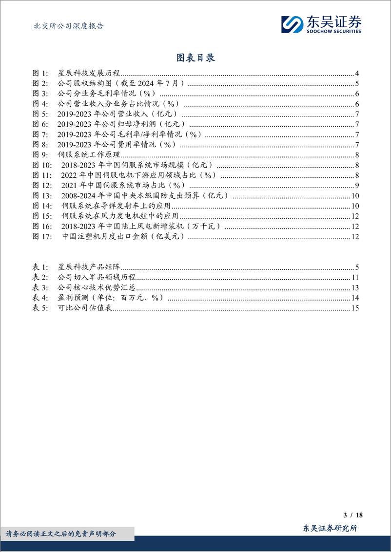 《星辰科技(832885)伺服市场星辰大海，军民两用潜力无限-240722-东吴证券-18页》 - 第3页预览图