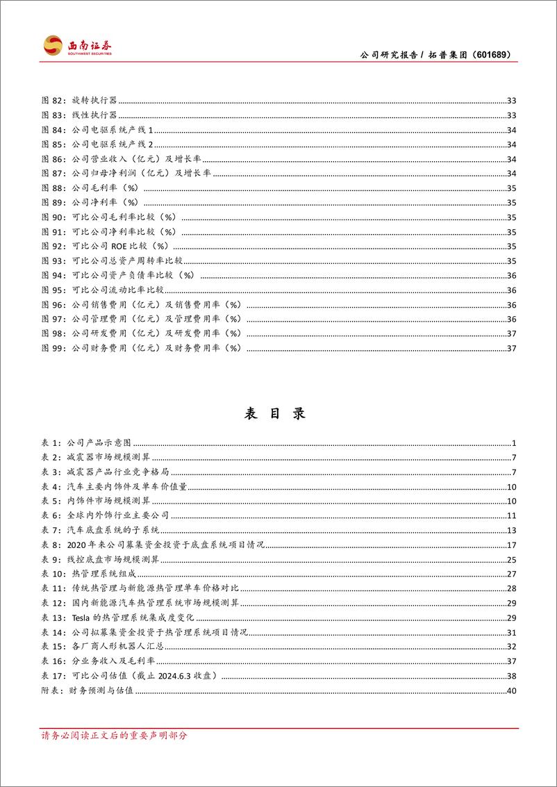 《西南证券-拓普集团-601689-平台型汽车零部件龙头，横向拓展杰出企业》 - 第5页预览图