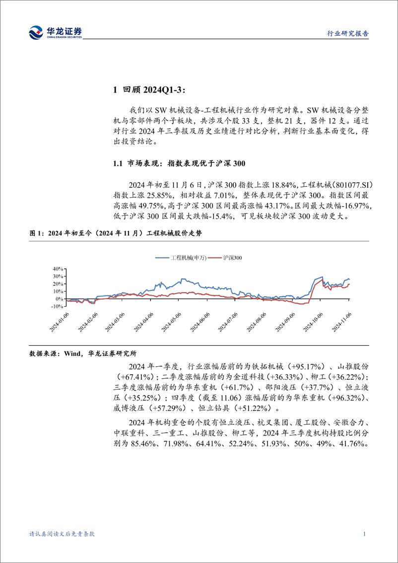 《工程机械行业2024年三季报综述：三季度业绩改善明显，内外需共振助力行业景气延续-241112-华龙证券-21页》 - 第5页预览图