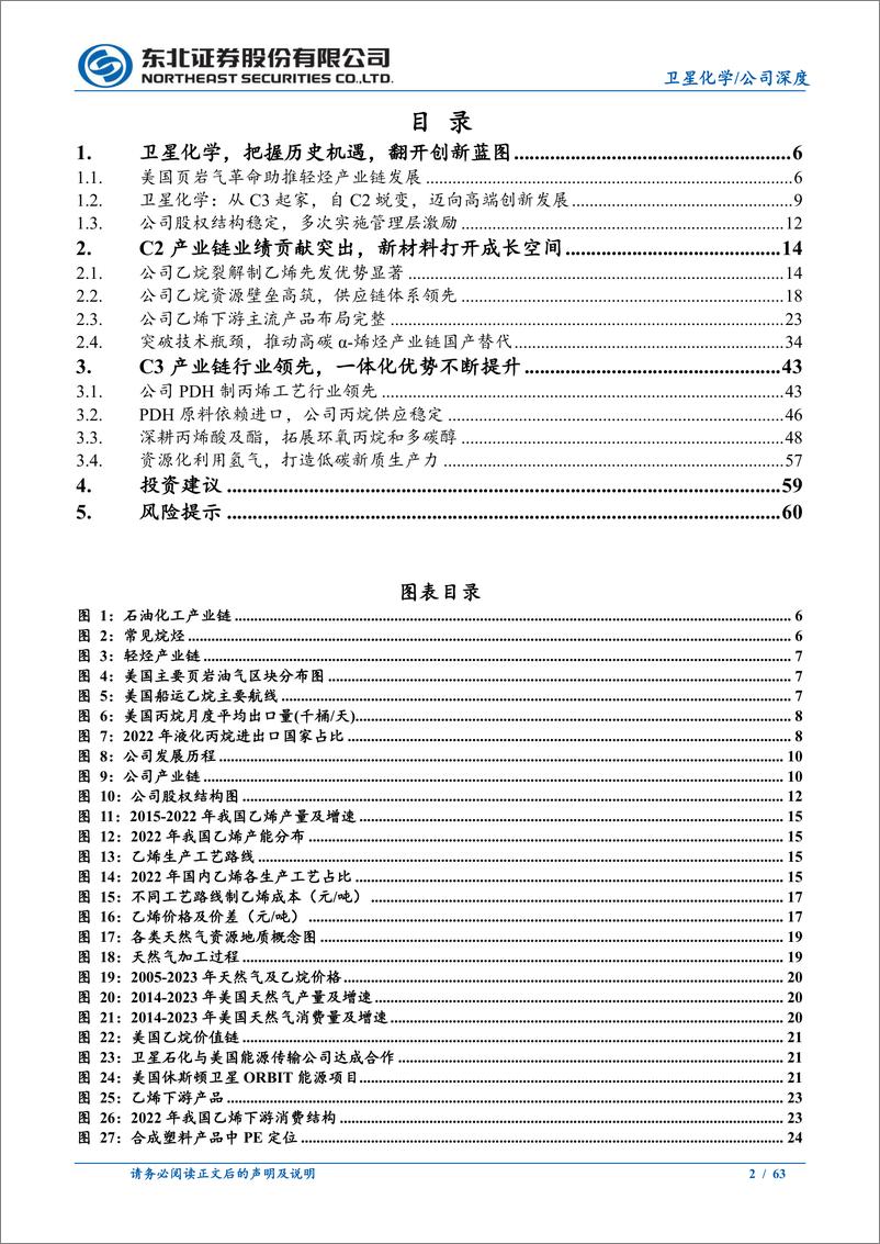 《卫星化学(002648)公司深度报告：“轻烃一体化”一马当先，“新质生产力”生面别开-240711-东北证券-63页》 - 第2页预览图