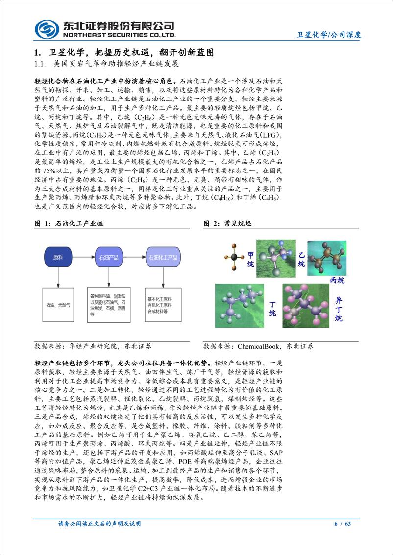 《卫星化学(002648)公司深度报告：“轻烃一体化”一马当先，“新质生产力”生面别开-240711-东北证券-63页》 - 第6页预览图