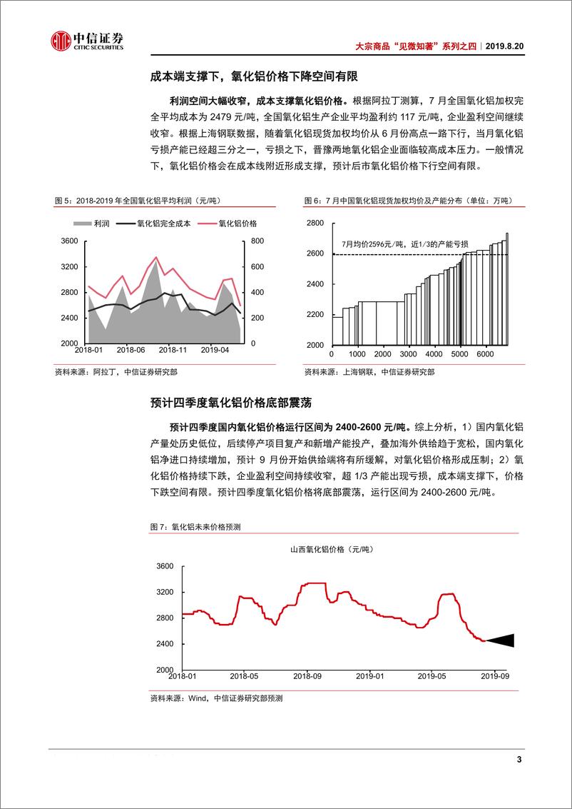 《大宗商品“见微知著”系列之四：库存预计重归下行周期，电解铝盈利持续释放-20190820-中信证券-12页》 - 第7页预览图